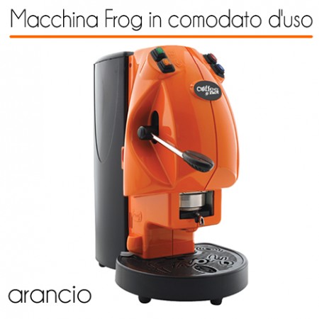 Macchina caffè FROG ARANCIO in comodato d'uso con 600 cialde