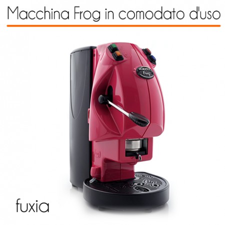 Macchina caffè FROG FUXIA in comodato d'uso con 600 cialde