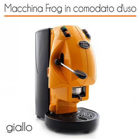 Macchina caffè FROG GIALLO in comodato d'uso con 600 cialde