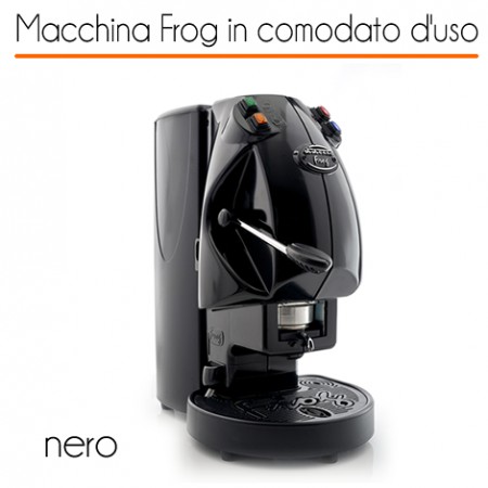 Macchina caffè FROG NERO in comodato d'uso con 600 cialde