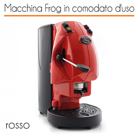 Macchina caffè FROG ROSSO in comodato d'uso con 600 cialde