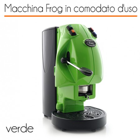 Macchina caffè FROG VERDE in comodato d'uso con 600 cialde