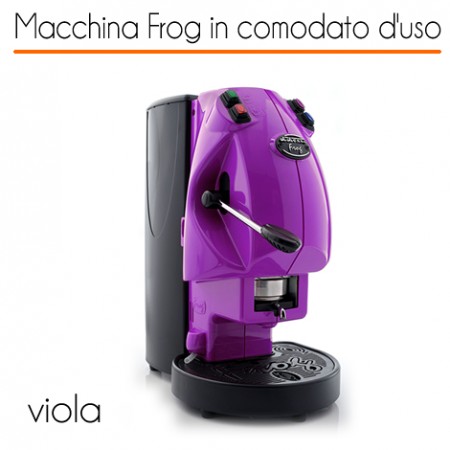 Macchina caffè FROG VIOLA in comodato d'uso con 600 cialde