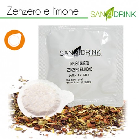 50 Tisane Cialda INFUSO ZENZERO E LIMONE