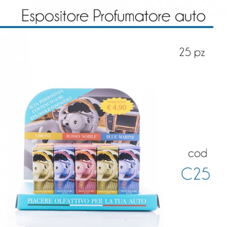 Espositore Profumatori Auto 25 pz