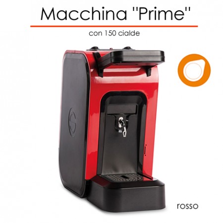 Macchina Prime Ø 44 mm ROSSO con 150 cialde E.S.E.