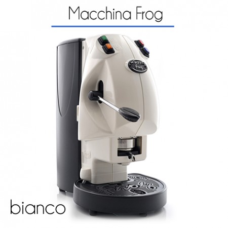 Macchina Frog Ø 44 mm di proprietà BIANCA con 150 cialde E.S.E.