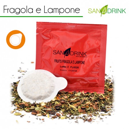 50 Tisane Cialda FRAGOLA E LAMPONE