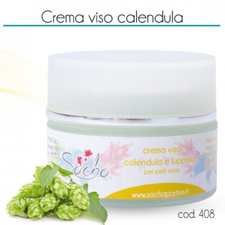 48009 Crema viso calendula e luppolo per pelli miste