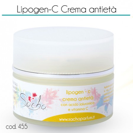 48019 Lipogen-C crema illuminante antietà, con acido jaluronico e vitamica C