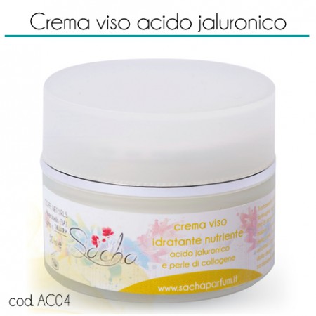 48058 Crema viso all'acido jaluronico e perle di collagene