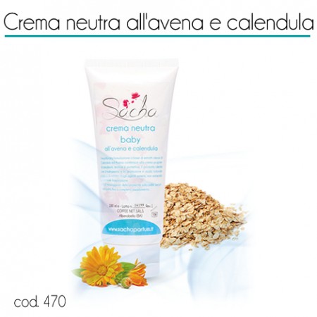 48161 Crema neutra all'avena e calendula, antirossori calmante