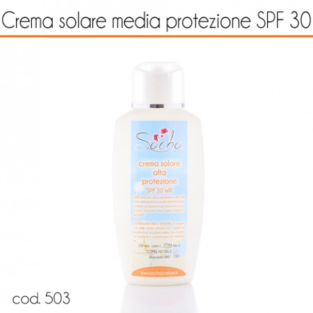 48446 Crema solare media protezione SPF30 aloe bio e calendula