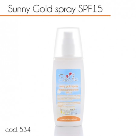 48453 Sunny gold spray SPF15