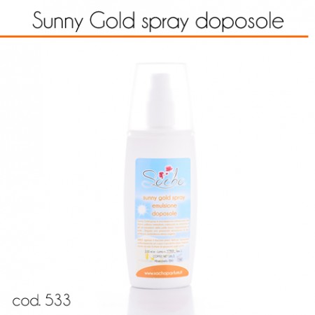 48456 Sunny gold spray doposole idratante aloe vera bio e calendula