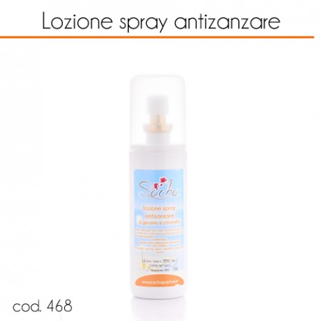 48464 Spray antizanzare olio essenziale di geranio e citronella